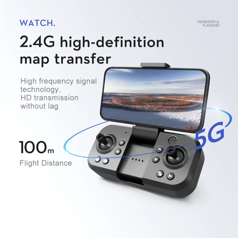 2023 New S2S Mini Drone 2.4G RC Brushless Motor Obstacle Avoidance RC Helicopter Professional Foldable Quadcopter Toy Gift