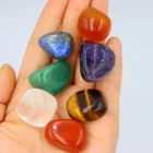 Colorful Colorful Sets 7 Pieces Natural Healing Love Energy 7 Chakra Natural Irregular Crystal Stone