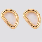 D Ring Ring Bag Hanger Nickle Plated Carbon Steel Golden Color D Ring Hanger For Bag