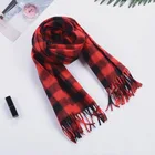 Scarf Shawls High Quality Pure Color Plaid Wool Scarves Winter Warm Luxury Wool Scarf Shawls Women