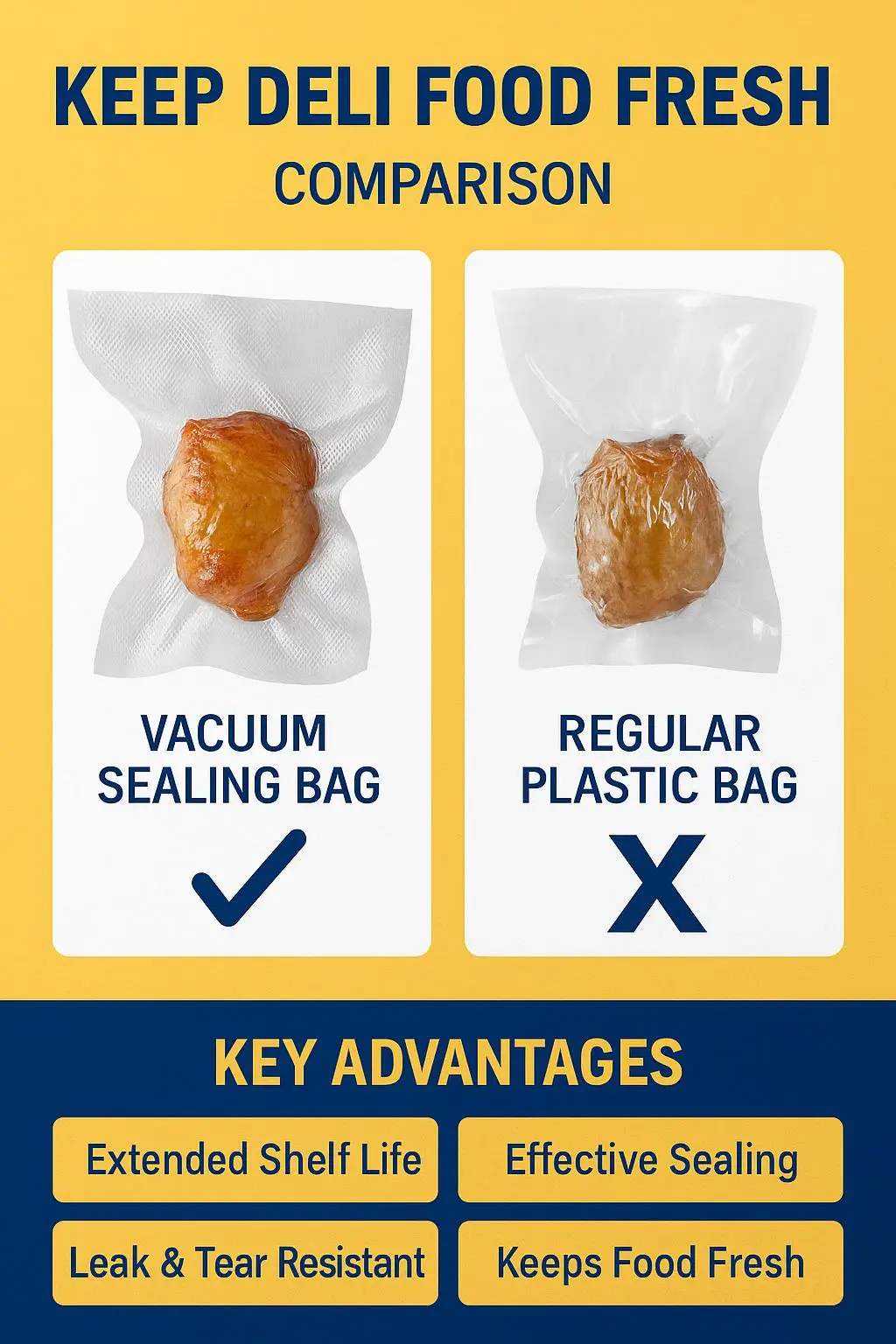 Reusable Transparent PE Vacuum Bag for Food Packaging Custom Logo Gravure Printing for Pizza Potato Chips Other Foods - detail 7