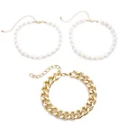 Pearl Fashion Jewelry Exaggerated Pearl Necklace Multi-Layer Chain Necklace For Women Accessories