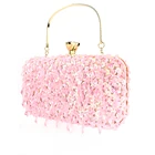 Purse Top Selling Handmade Sequin Beaded Design Flower Evening Purse Bag Large Clutch Handbag For Party