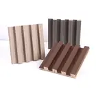 Panel Solid Grille Sheet Modern Curved Board Residential Fluted Panel Wood Wall