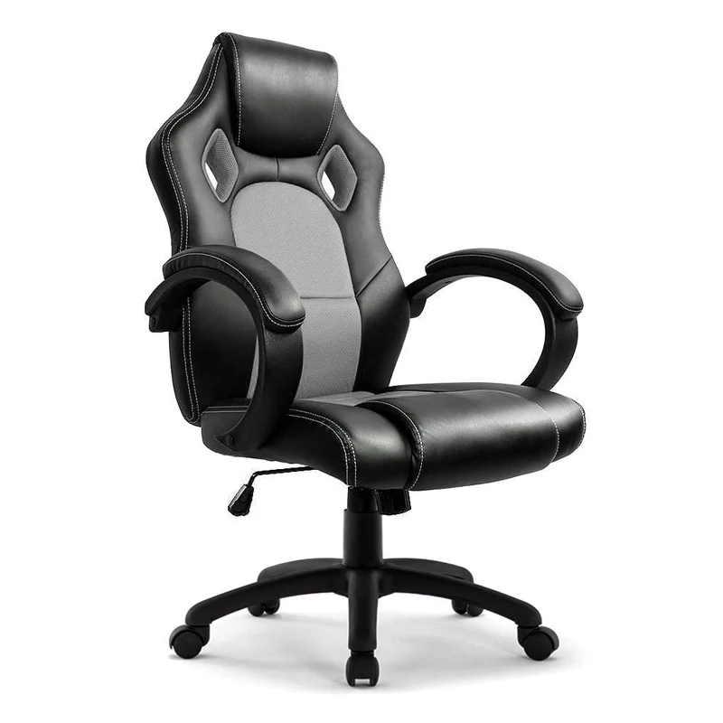 Cadeira de escritório ergonômica de design moderno Cadeira de escritório de computador confortável Cadeira ajustável reclinável giratória Cadeira de PC e jogo de corrida 5