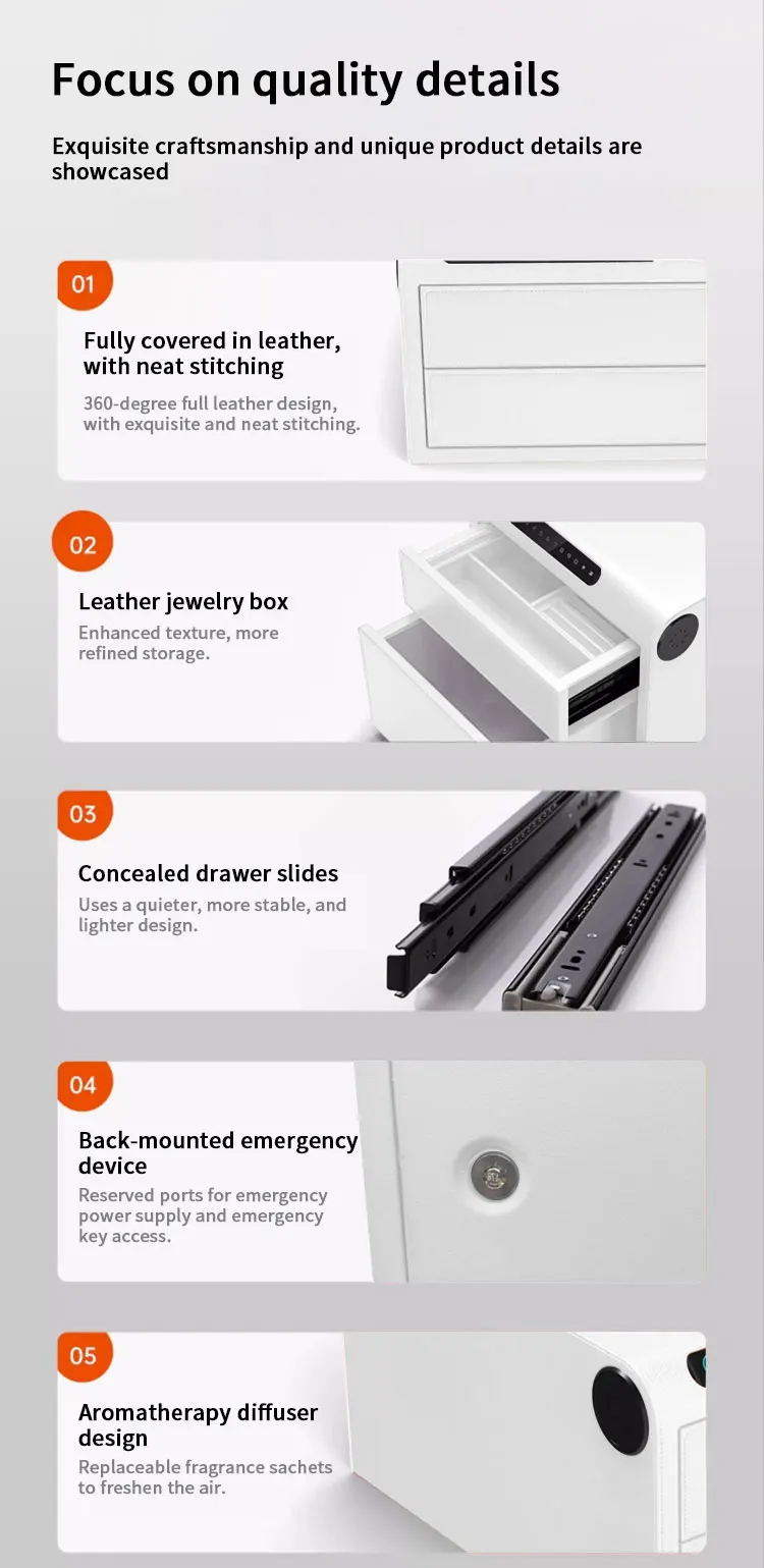 f2 1a ceqsafe smart customized personal jewelry drawer box smart anti theft steel safe storage for home use-13