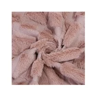 KINGCASON OEM Custom Antistatic Knit Fashion Polyester PV Plush Rabbit Fake Faux Fur Fabric For Coat / Garments