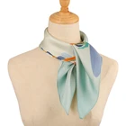 Excellent High Quality Square Luxury Custom Print Silk Scarf