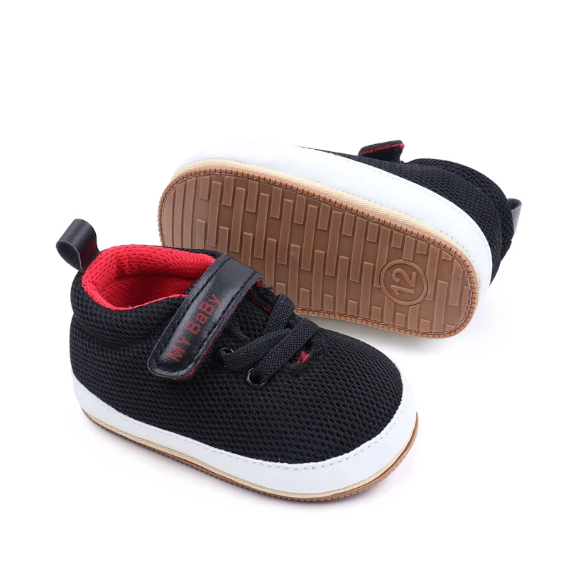 New Arrival Spring& Autumn air Sport Soft TPR Outsole Mesh Material Baby Shoes for Girls and Boys details