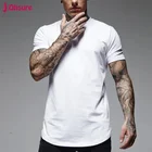 Muscle Tshirts Dry Fit Breathable Curved Hem Sportswear Tee Muscle White Scoop Bottom T Shirt