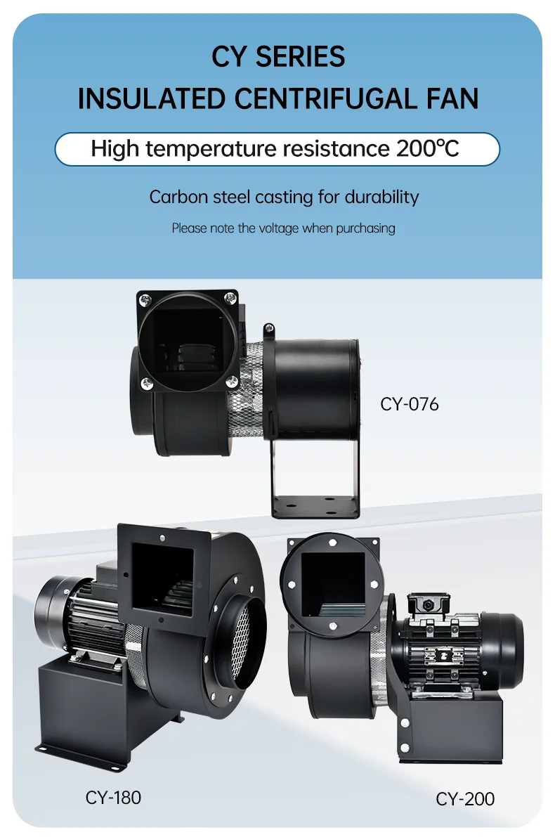 Centrifugal Fan, CY100, 75mm, 220V - detail 10