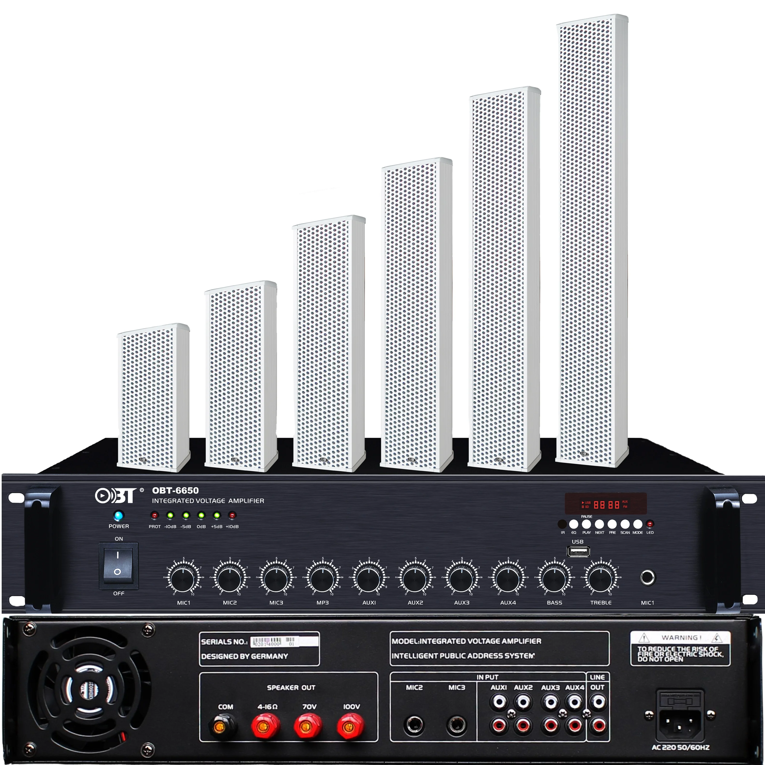 30w-180w Power Amplifier Outdoor 