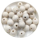 Handicraft 10mm 100pcs Small Hole Wooden Bead Decorative Handicraft