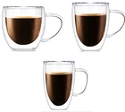 Glass Glasses Glass Double Wall Glass Cups 150ML/250ML/350ML/450ML Glasses Double Wall For Coffee