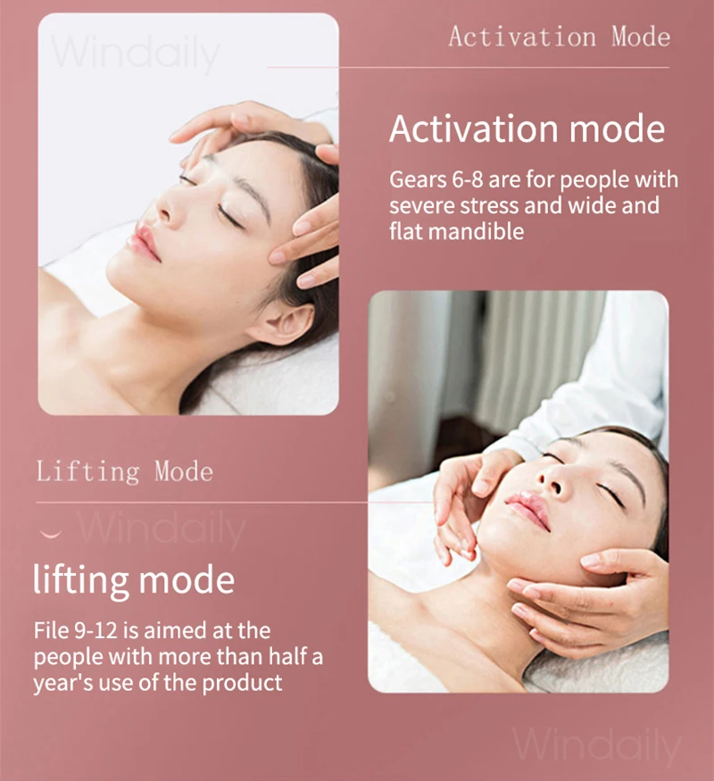 Facial Lifting Device Led Photon Therapy Facial Slimming Vibration