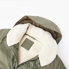 Coat Windproof Detachable Hood Inner Sherpa Neck Adjustable Waist Ladies Long Coat For Women Winter Custom