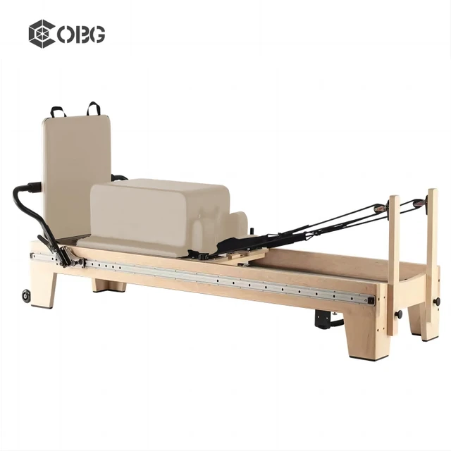 Wholesale Price Home Use Pilates Equipment Maple Pilates Reformer with Rail