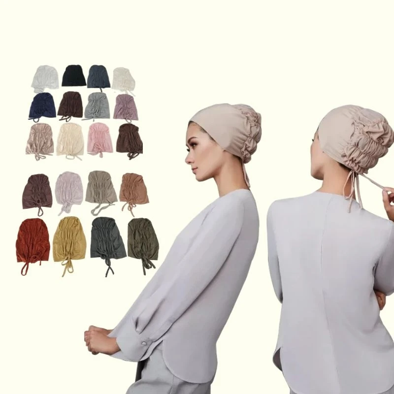 Elastic Bonnet Hijab Cap Under Scarf 