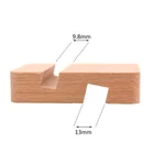 Phone Portable Eco-friendly Wooden Phone Holder Customized Logo Branded Wood Cell Phone Tablet Stand