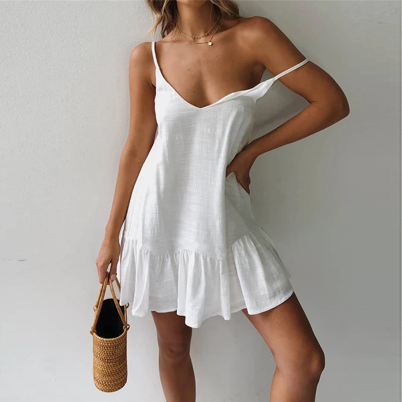 Casual Summer Beach Dress Women Sexy 