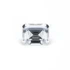 Cut White Top Quality Gemstone Emerald Cut White Color 5a Zircon