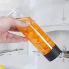 Plastic Bottle 600ml Voss Cylindrical Plastic High Grade Cold Bubble Scented Tea Beverage Bottle