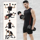 Gym Gym Custom Rubber Coated Hexagonal Dumbbell Adjustable Gym Dumbbell Set