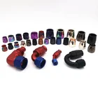 Fitting AN 4 6 8 10 12 16 20 Swivel Fuel Oil Hose End Fitting Straight 45 90 120 150 180 Degree Black