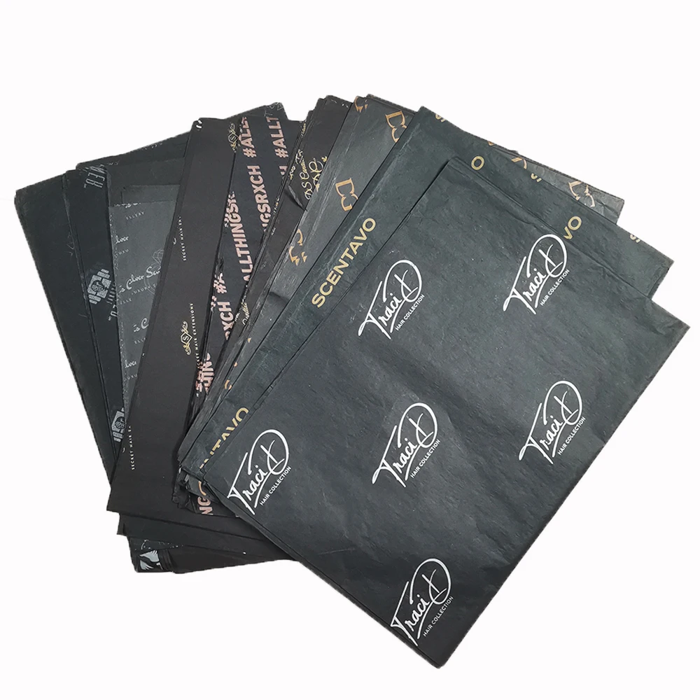Custom Stylish Printed Packaging and Promotion Tissue Paper Wrapping T-shirt Tissue Paper supplier