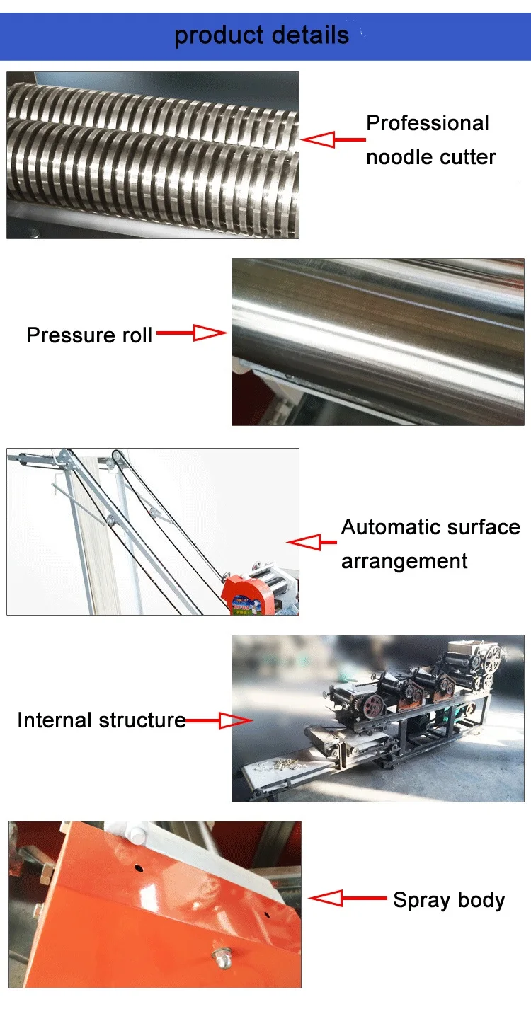 Hot Sale Industrial Electric Noodle Pasta Makers Small Cooking Noodles Pressing Making Machine Automatic Pasta Production Line manufacture