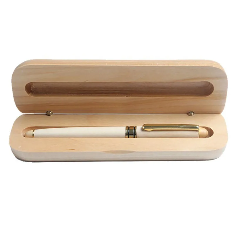 OEM Maple Wood Fountain Pen Metal-Cased with Gift Box Set for Writing Special Application