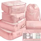 Luggage Bag Packing Cubes 7 Pcs Travel Luggage Packing Organizers Set With Toiletry Bag