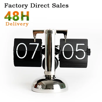 Manufacturers wholesale fine font office gifts custom digital home retro table  pendulum  creative mechanical Flip clock