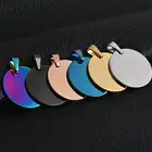 Pendant The Most Popular Custom Jewelry Round Disc Logo Stainless Steel Pendant