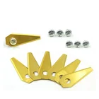 Blades For Robot Mower 49*19*1mm Titanium Coating Robotic Mower Blade For Bosch Indego