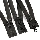 All Kinds Of Zipper Promotion 5#20/60/70/80/110/150cm Plastic Waterproof Zipper Opening Black Double Invisible Zipper