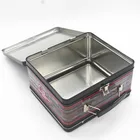 Printed Tin Box Tin Food Grade Custom Printed Black Square Eyeshadow Palette Water Proof Tin Box