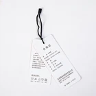 Clothing Custom Clothing Logo Custom Swing Hang Tag Hag Paper Tag For Garment Accessories