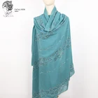 Scarf Chiffon Chiffon 2021NEW Wholesale Customized Good Quality African Muslim Fashion Big Scarf Hijab Chiffon Muslim