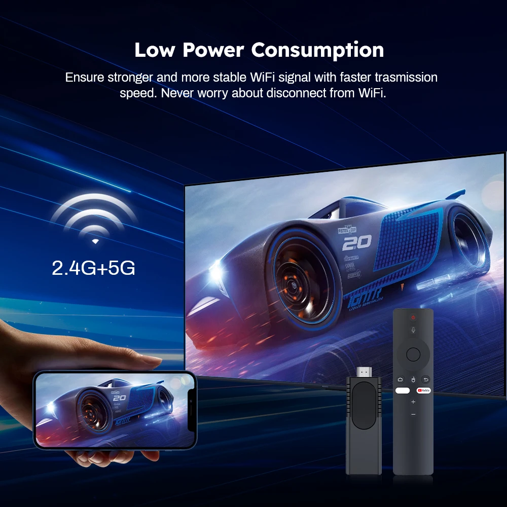 工厂U8电视棒4k安卓10亚视H313 2GB内存8gb 16GB只读存储器双Wifi蓝牙智能消防电视棒机顶盒