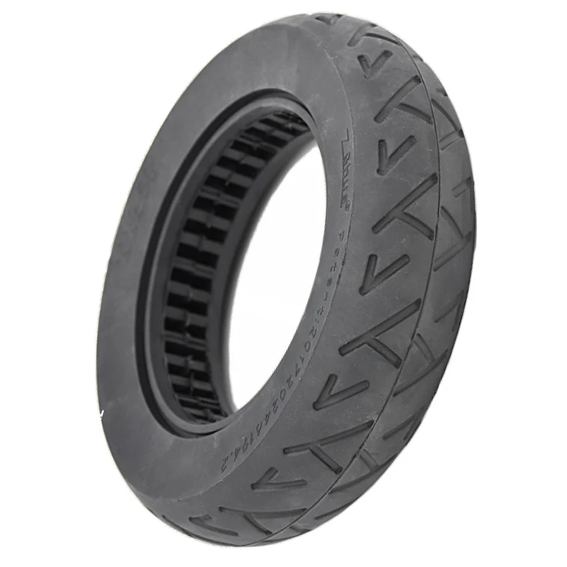 10in Solid Wheel Shock Absorption Electric Scooter Tire Anti-Skid Solid Tubeless Rubber Tire for Electric Scooters 