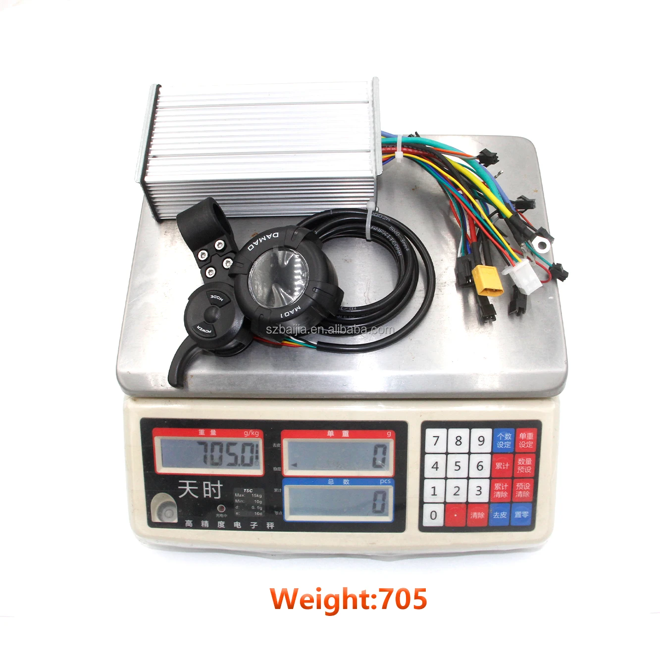 DAMAO 48v/72v 50A Direct Drive Controller Display Accelerator Indoor for Dual Engines Electric Ebike Scooter Spare Accessories