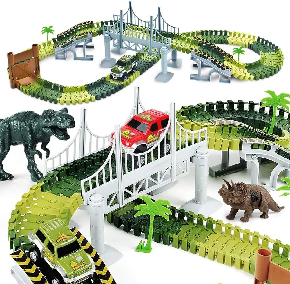 electric dinosaur race track