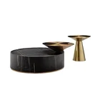 Coffee Table Luxury Living Room Furniture Modern Coffee Table Marble Top Center Table