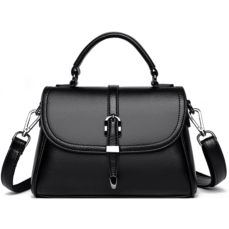 Handbags PU Leather Purse Block Handle Tote Bags Fashion Large Capacity Stitching Totes Satchel Shoulder Bag