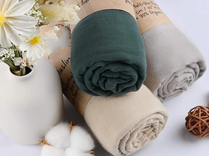 Factory Supply Hot Sale Muslin Wrap Muslin Blanket Swaddle Swaddle