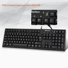 Computer MeeTion K815 Standard Wired PC Computer Usb Ports Keyhub Hub Dock Keyboard With Usb Hub