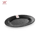Oval Oval Melamine Plate Price Hotel Custom Logo Matte Melamine 10" Oval Serving Plate
