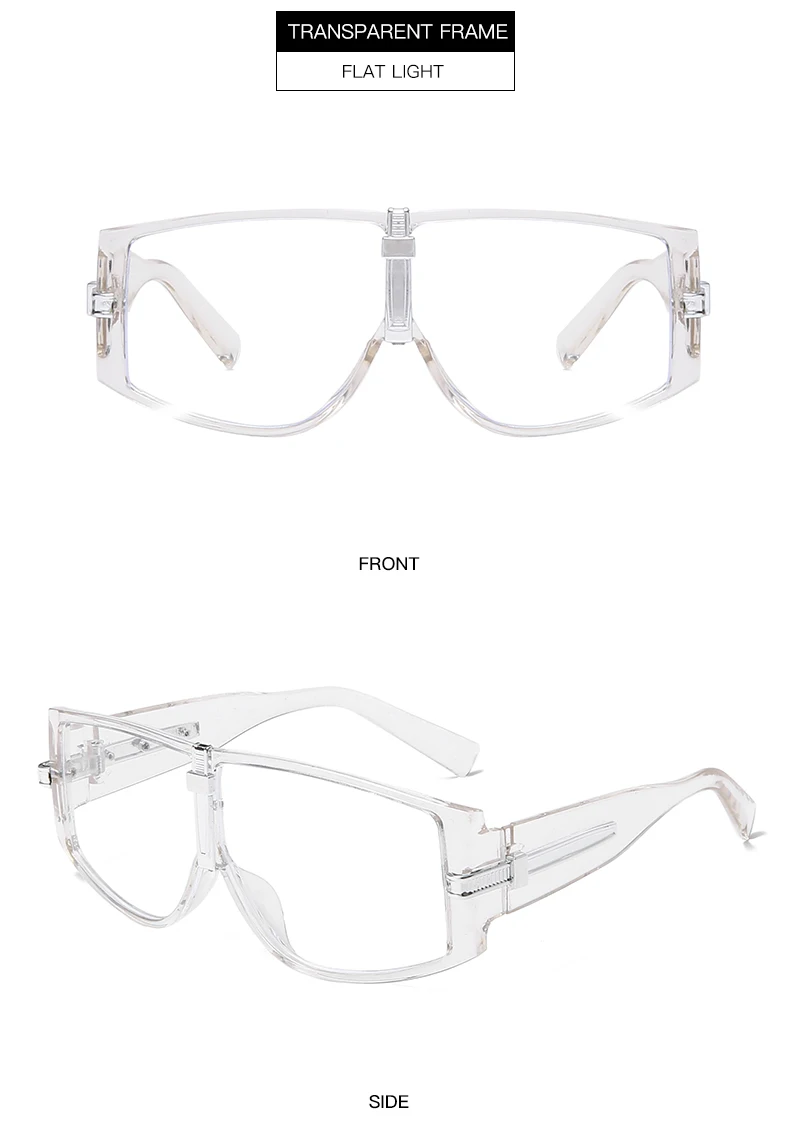 Oversized Sunglasses Fashion Women Large Size Big Retro Mirror Sun