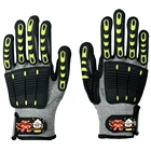 Resistant Gloves Safety Gloves Anti Impact Resistant TPR Auto Mechanic Safety Work Gloves Construction Grip